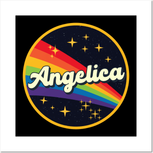 Angelica // Rainbow In Space Vintage Style Posters and Art